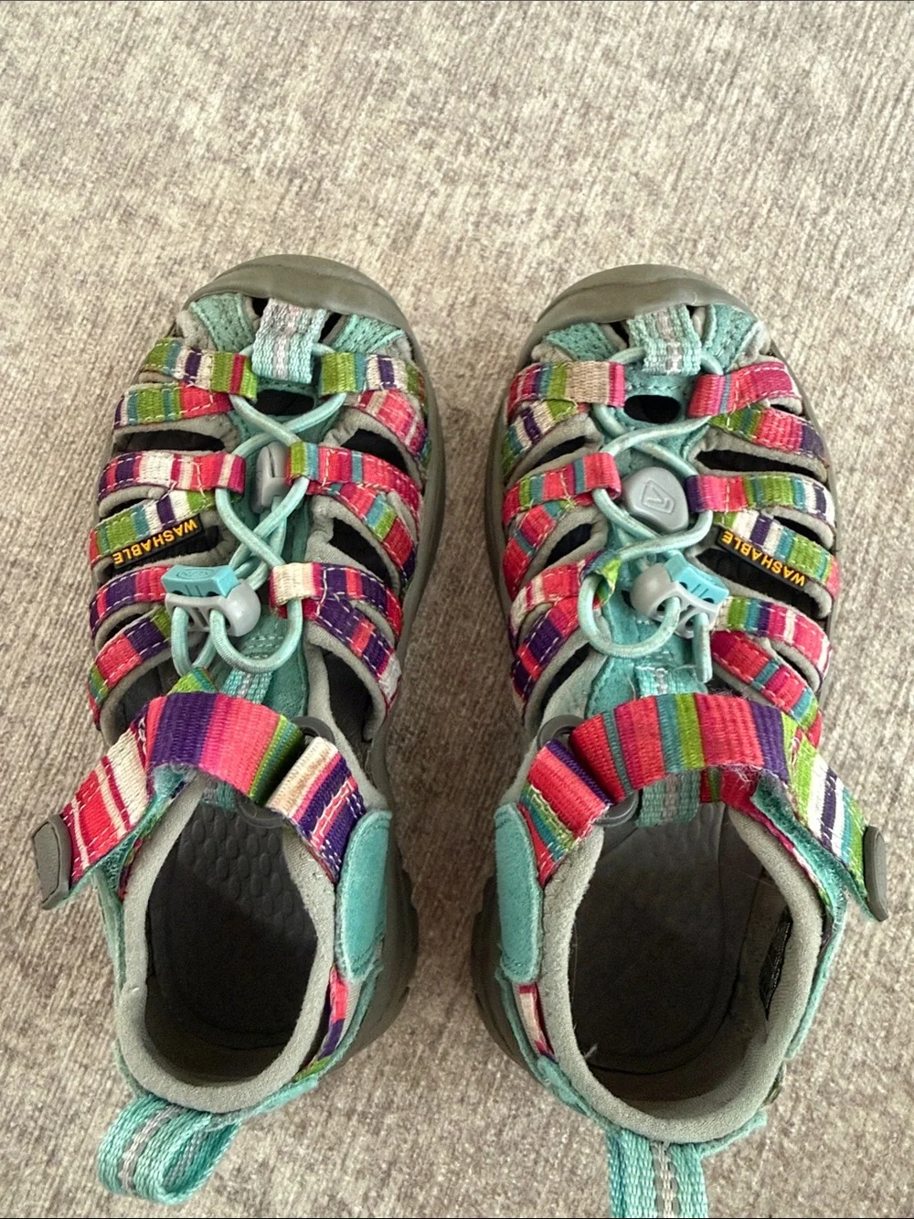 KEEN Kids' Multicolor Strappy Sandals - Aqua